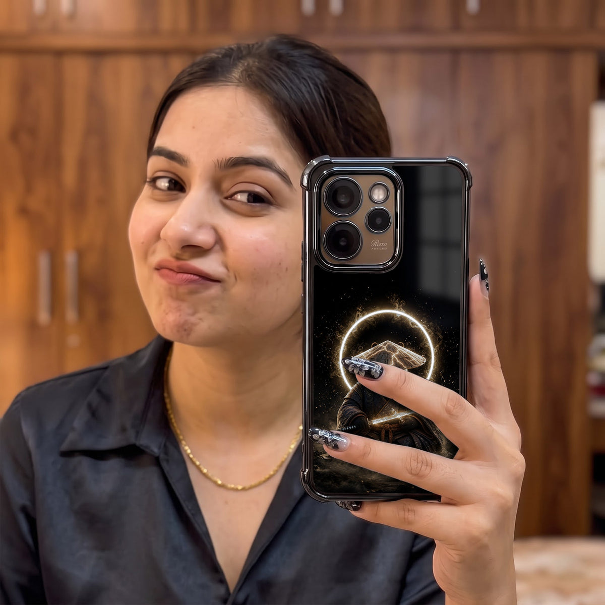 Oppo Reno 15 Pro Mini 5G Warrior Panda Airbags Printed Back Case