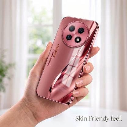 Oppo F29 Pro 5G Luxury Infinity Energy Pink Electroplated Glass Phone Back Case