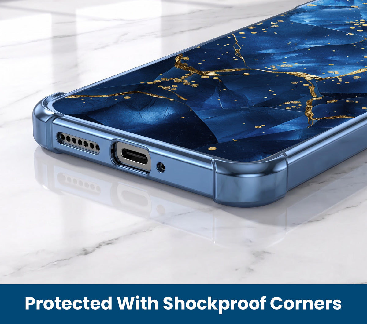 Vivo V60 5G Blue Crimson Marble Airbags Printed Back Case
