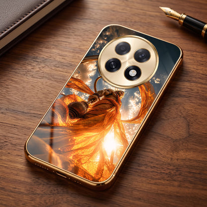 Oppo F31 Pro+ 5G Divine Hanuman Gold Electroplated Glass Phone Back Case