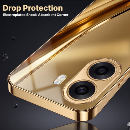 Oppo K14x 5G Luxury Infinity Energy Gold Electroplated Glass Phone Case
