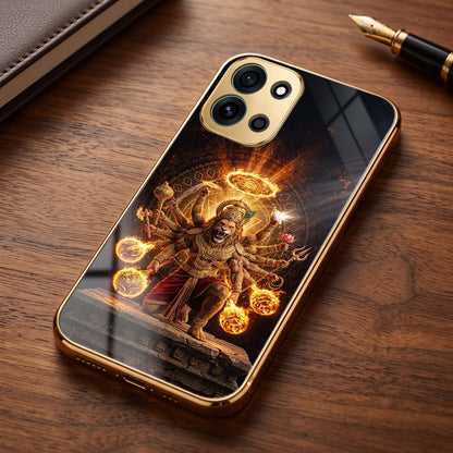 OnePlus Nord 6 5G Lord Narasimha Gold Electroplated Glass Phone Back Case