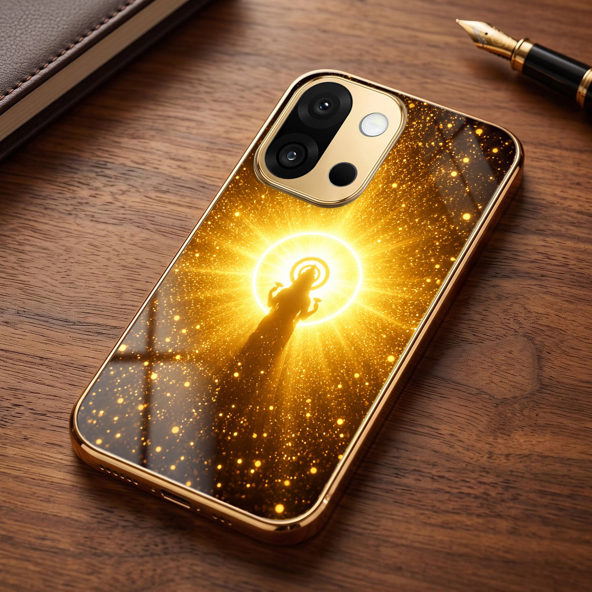 OnePlus 13s 5G Lakshmi Sacred Gold Electroplated Glass Phone Back Case