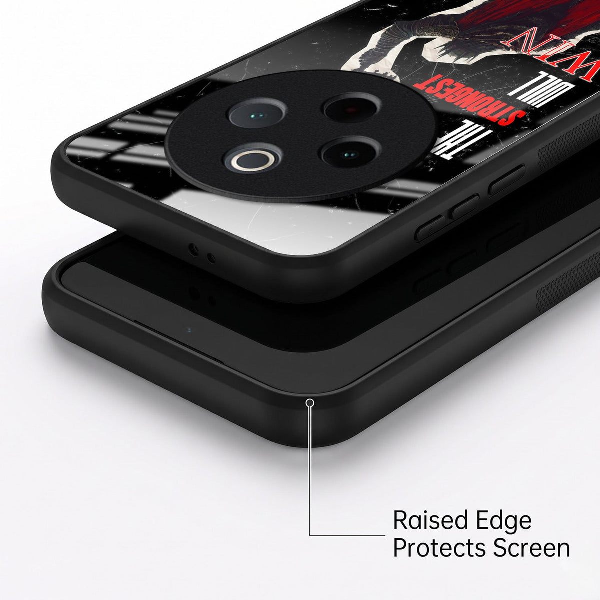 Vivo T4 5G The Strongest Will Win Acrylic Glass Back Case