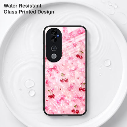 Vivo V40 Pro 5G Pink Cherry Blossom Acrylic Glass Back Case