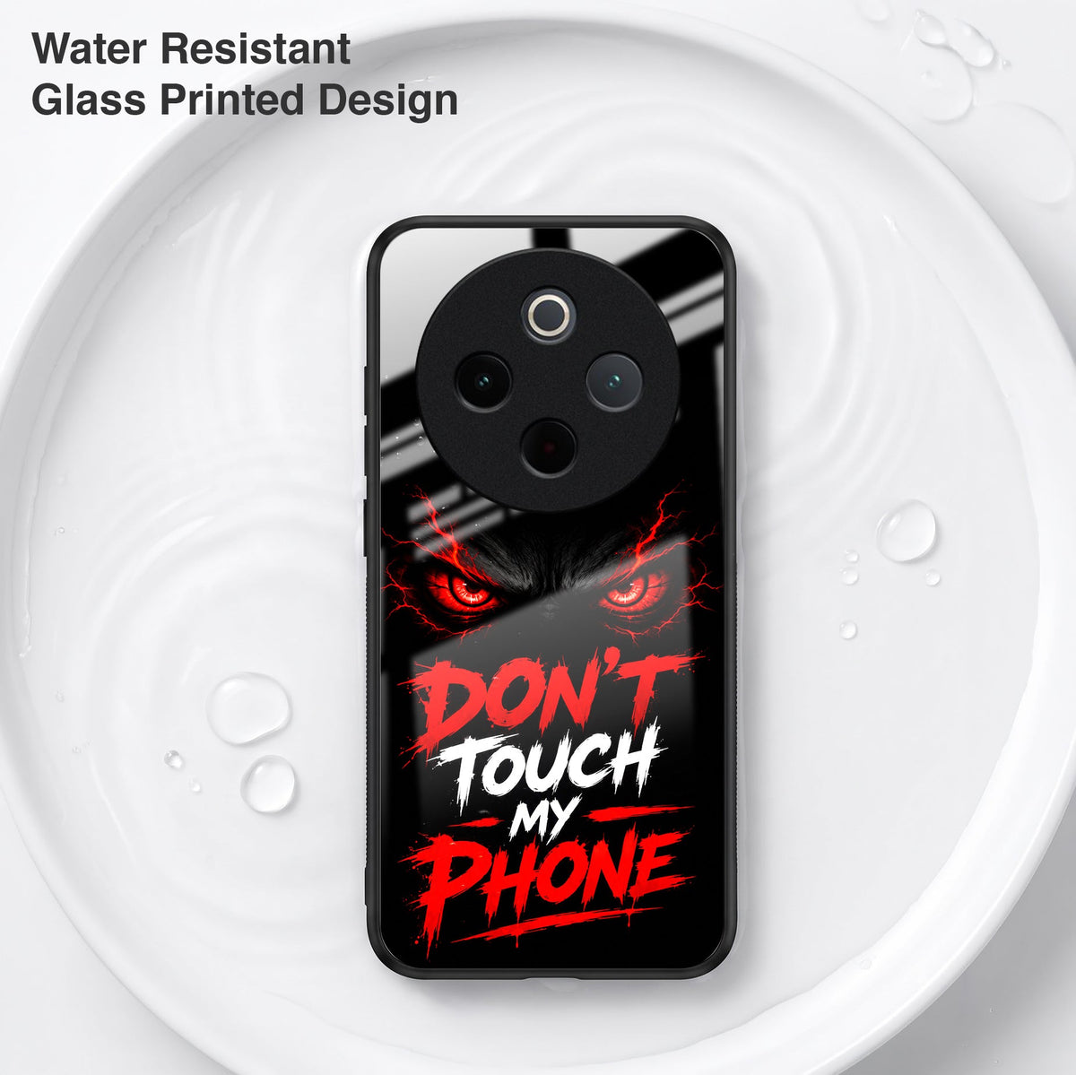 Vivo T4 5G Don't Touch My Phone Acrylic Glass Back Case