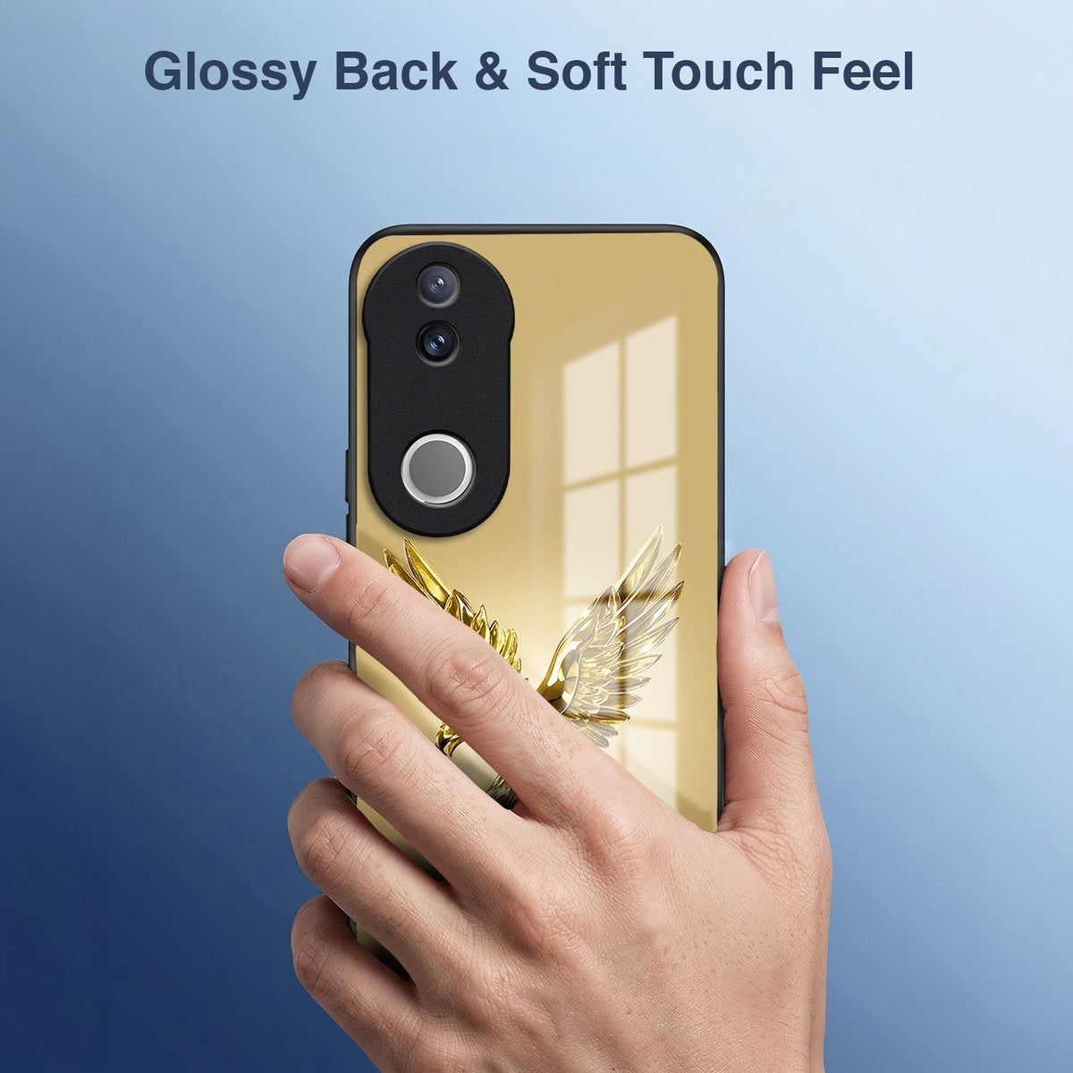 Vivo V50 5G Golden Eagle Acrylic Glass Back Case
