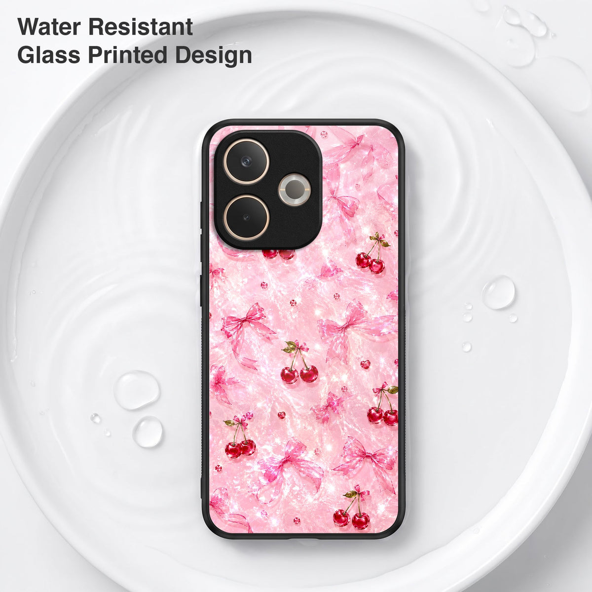 Oppo A5 Pro 5G Pink Cherry Blossom Acrylic Glass Back Case