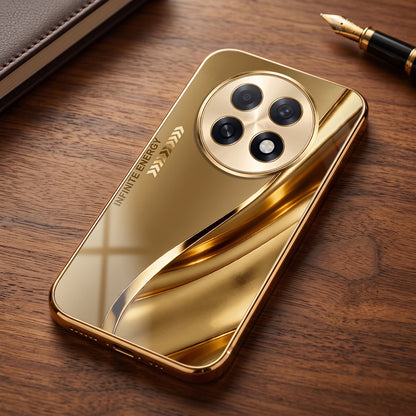 Oppo F31 Pro+ 5G Luxury Infinity Energy Gold Electroplated Glass Phone Case