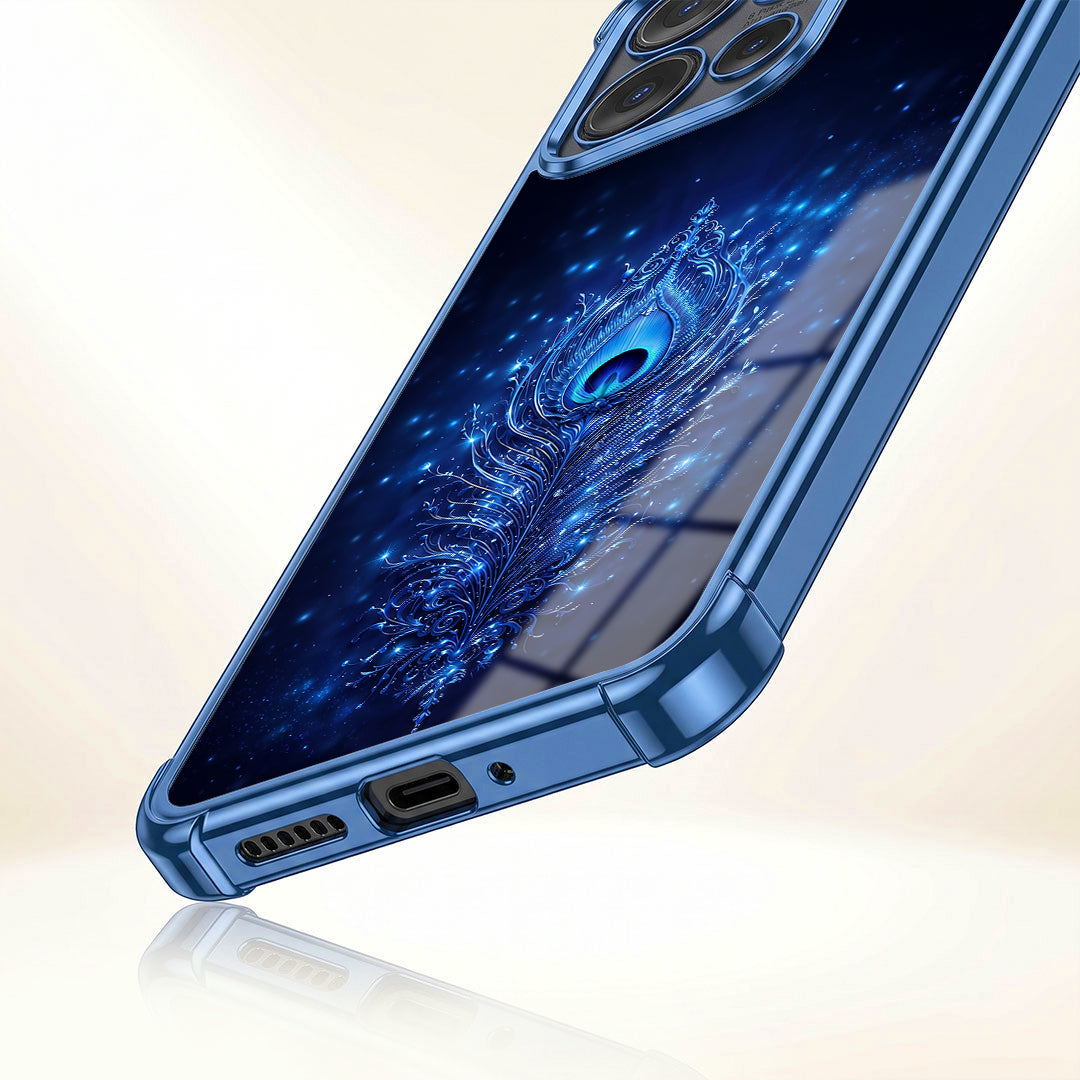 Motorola Edge 50 Neo 5G Premium Peacock Feather Airbags Printed Back Case