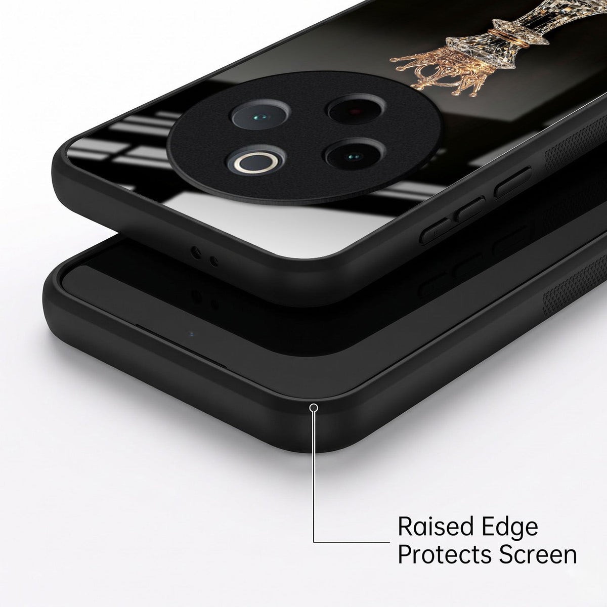 Vivo T4 5G Royal Chess King Acrylic Glass Back Case