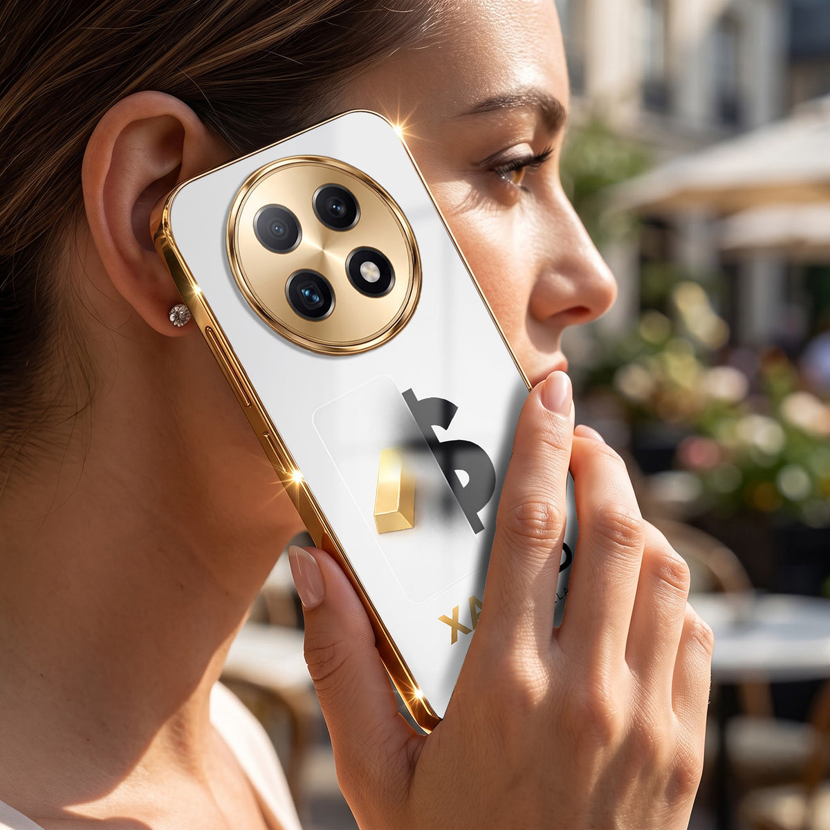 Oppo F29 Pro 5G Luxury XAU/USD Gold Electroplated Glass Phone Back Case