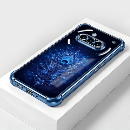 Nothing Phone 3a 5G Premium Peacock Feather Airbags Printed Back Case
