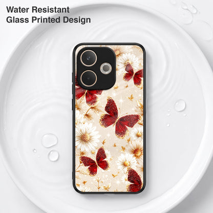 Oppo A5 Pro 5G Butterfly Floral Acrylic Glass Back Case