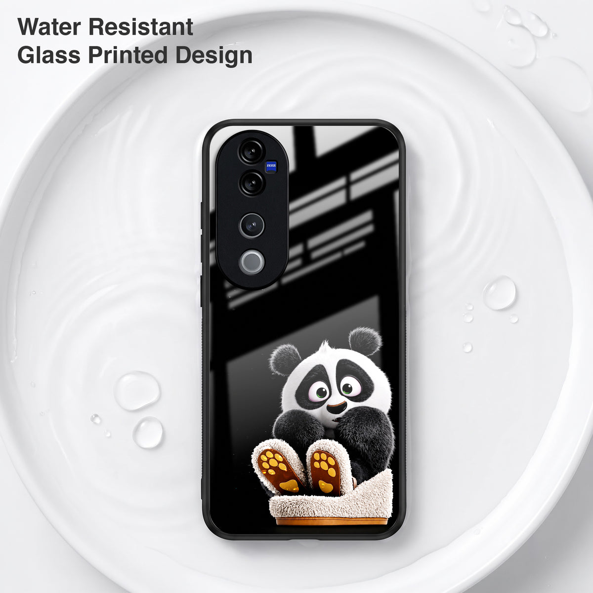 Vivo V40 Pro 5G Cute Panda Acrylic Glass Back Case