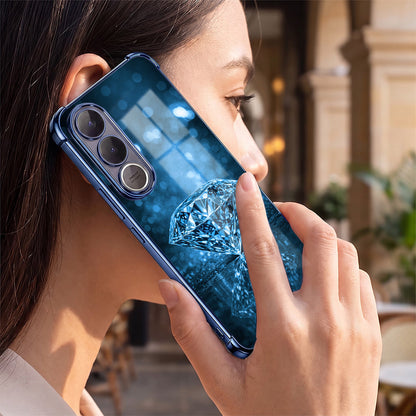Vivo V70 FE 5G Blue Diamond Airbags Printed Back Case