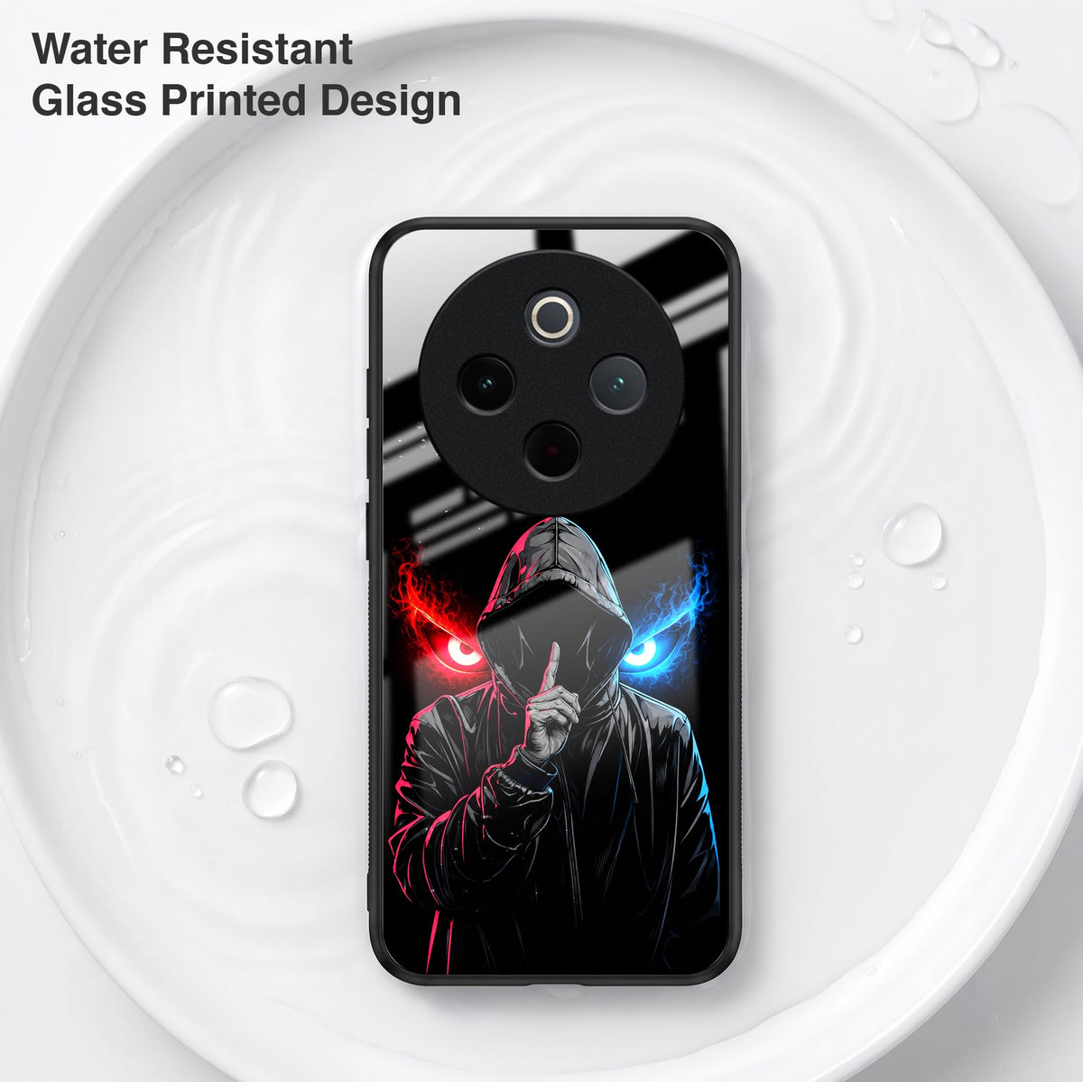 Vivo T4 5G Hooded Shadow Demon Acrylic Glass Back Case
