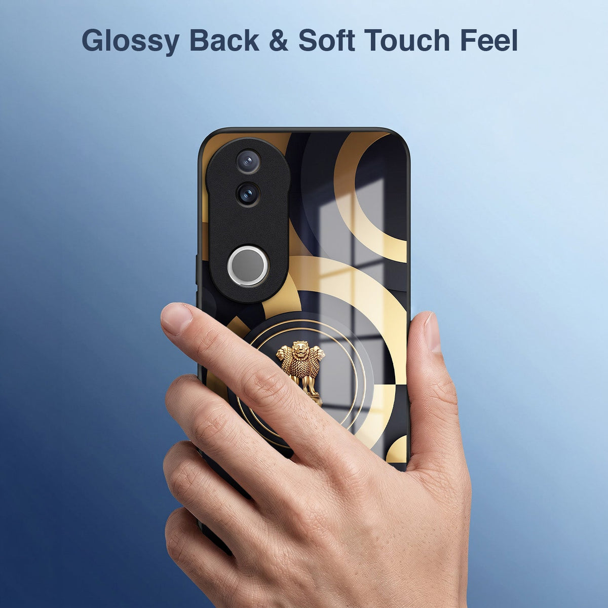 Vivo V50 5G Royal Emblem Acrylic Glass Back Case