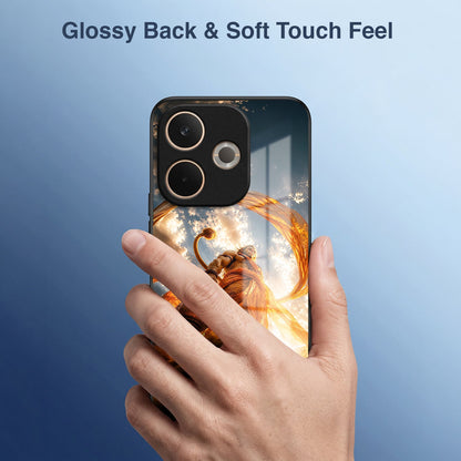 Oppo A5 Pro 5G Divine Hanuman Acrylic Glass Back Case