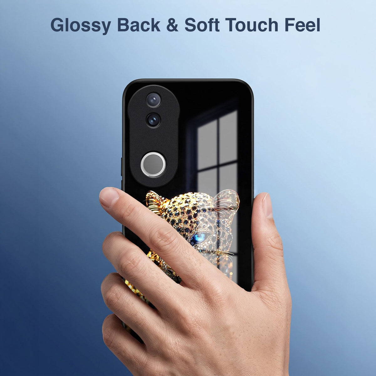 Vivo V50 5G Panther Acrylic Glass Back Case