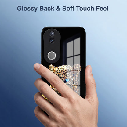 Vivo V50 5G Panther Acrylic Glass Back Case