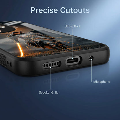Oppo A5 Pro 5G Samurai Warrior Acrylic Glass Back Case