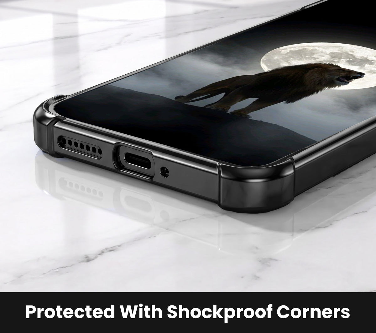 Motorola Edge 70 5G Lunar Wolf Airbags Printed Back Case