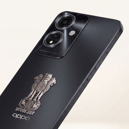 Oppo A59 5G Compatible Satyamev Jayate 3D Metal Emblem Sticker