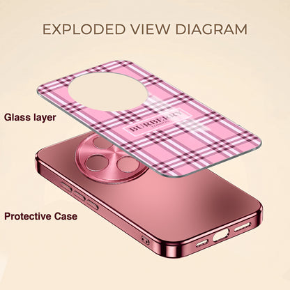 Oppo F27 Pro+ 5G Midnight Pearl Wave Pink Electroplated Glass Phone Back Case
