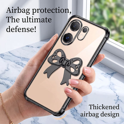 Vivo V60 5G Stylish Bow Knot Transparent Shockproof Airbag Phone Case