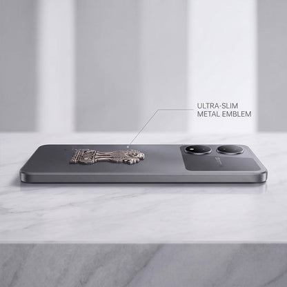 Vivo Y100 5G Compatible Satyamev Jayate 3D Metal Emblem Sticker