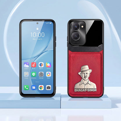 Vivo Y28s 5G Shaheed Bhagat Singh 3D Metal Leather Back Case