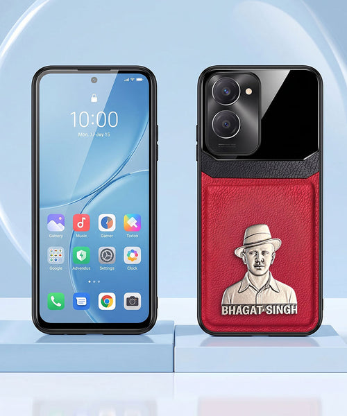 Vivo Y28s 5G Shaheed Bhagat Singh 3D Metal Leather Back Case