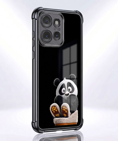 Motorola Edge 50 5G Cute Panda Airbags Printed Back Case