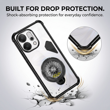 Oppo Reno 14 5G Stress Buster Wheel Shockproof Airbag Heat-Dissipation Case