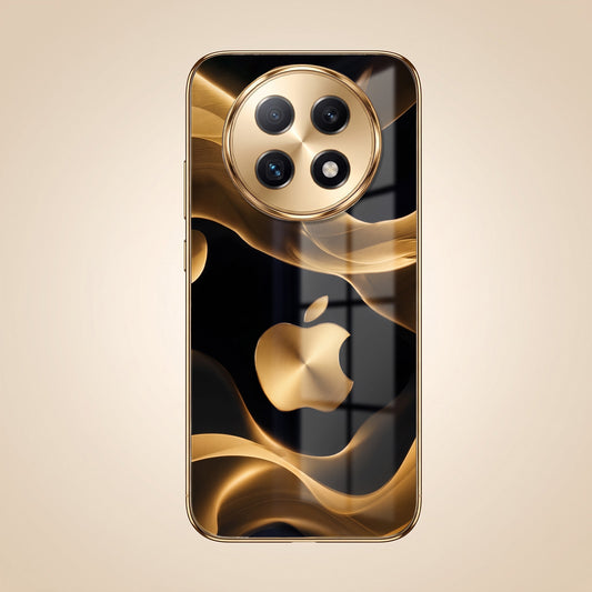 Oppo F29 Pro 5G Luxury Wave Gold Electroplated Glass Phone Back Case