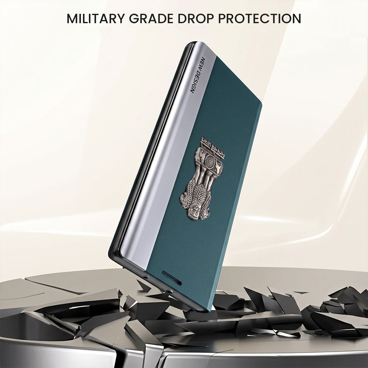 Redmi Note 10 Pro 5G Satyamev Jayate Flip Leather Case