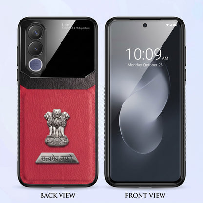 Vivo V70 FE 5G Satyamev Jayate 2-in-1 Emblem Leather Lens Protective Back Case