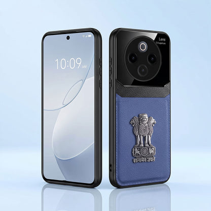 Vivo T4 5G Satyamev Jayate 3D Metal Leather Back Case