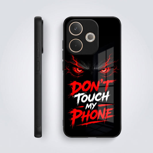 Oppo A5 Pro 5G Don't Touch My Phone Acrylic Glass Back Case