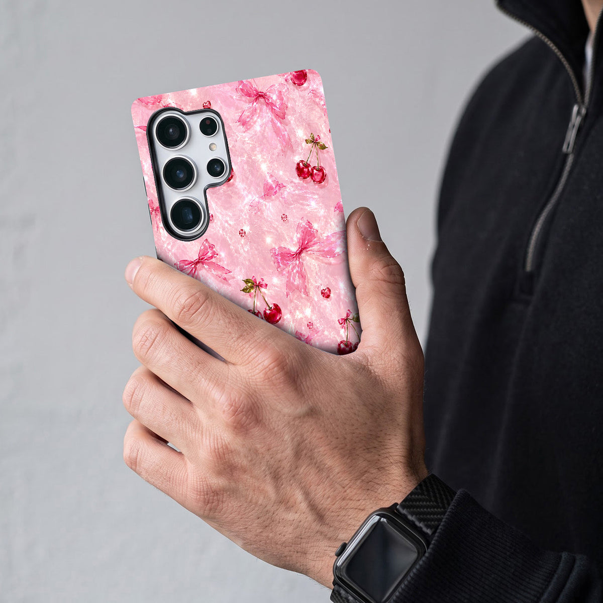 Samsung Galaxy S25 Ultra 5G Pink Cherry Blossom Protective Case