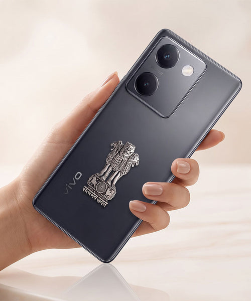 Vivo Y200 Pro 5G Compatible Satyamev Jayate 3D Metal Emblem Sticker