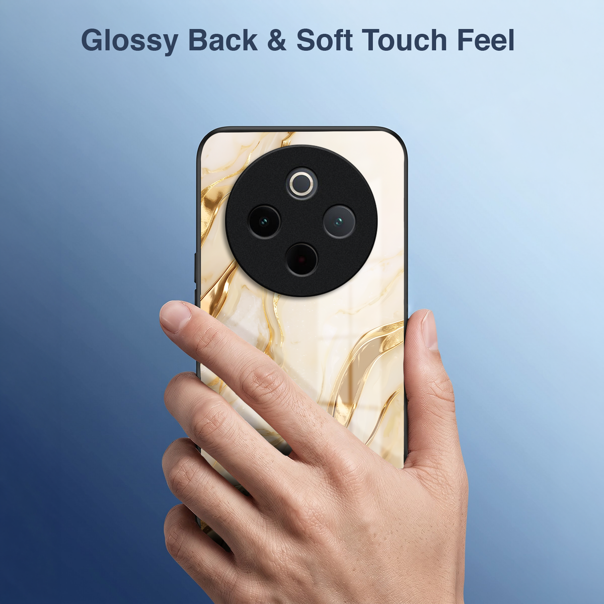 Vivo T4 5G Marvel Texture Acrylic Glass Back Case