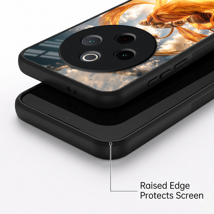 Vivo T4 5G Divine Hanuman Acrylic Glass Back Case