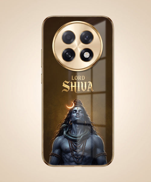 Oppo F31 Pro+ 5G Lord Shiva Gold Electroplated Glass Phone Back Case
