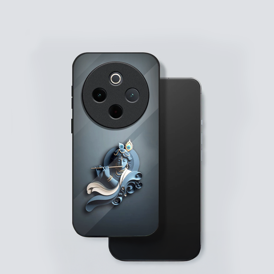 Vivo T4 5G Premium Acrylic Shockproof Glass Back Case (Krishna Ji)