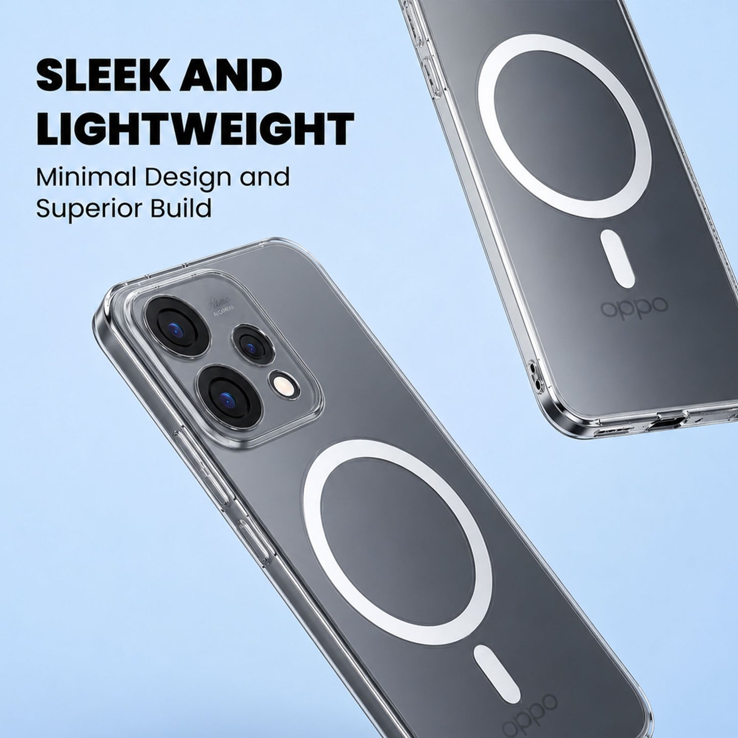 Oppo Reno 15 5G Clear Anti-Yellow MagSafe Protective Case