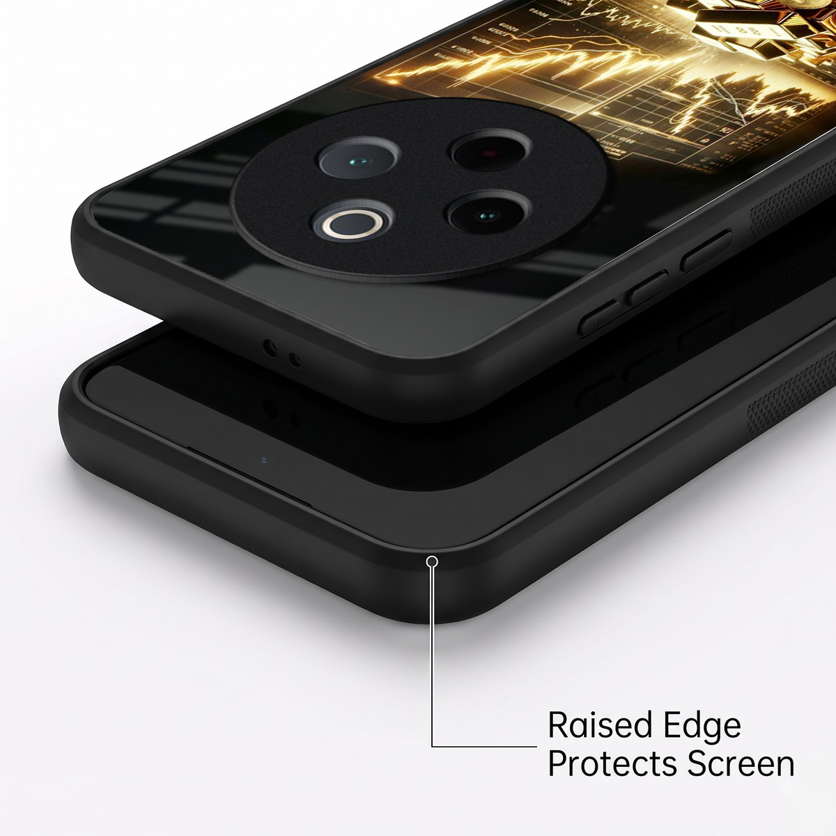 Vivo T4 5G Luxury Wealth Trader Acrylic Glass Back Case