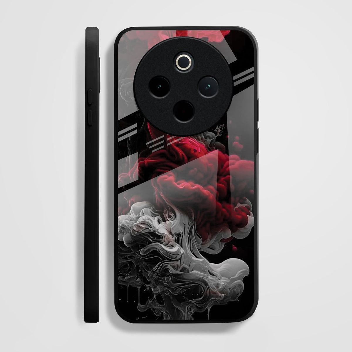 Vivo T4 5G Premium Acrylic Shockproof Glass Back Case (Infernal Drift)