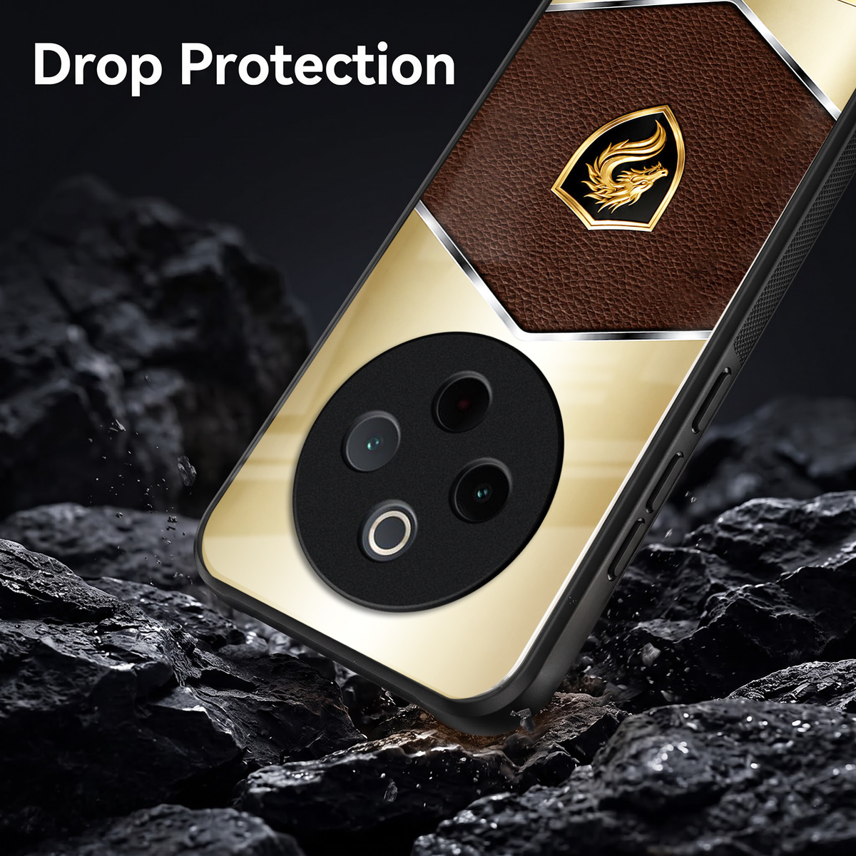 Vivo T4 5G Dragon Crest Acrylic Glass Back Case